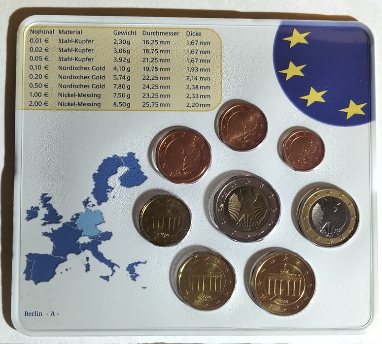 Moedas de euro Alemanha