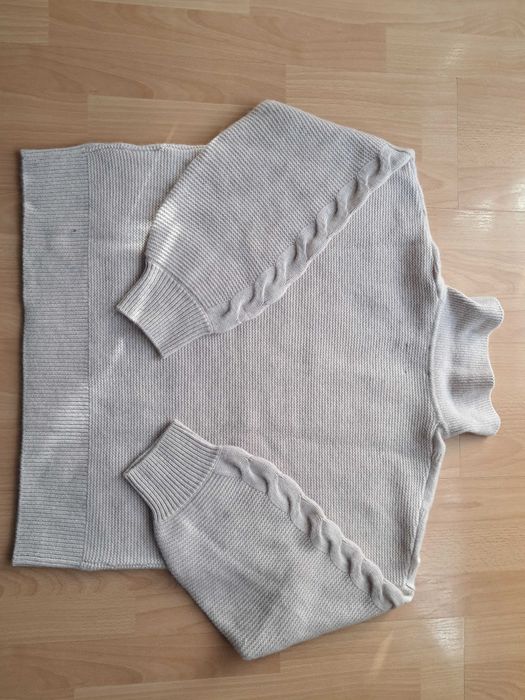 100% KASZMIR kaszmirowy sweter jasny beż C&A Premium