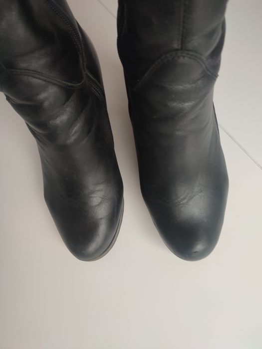 Skórzane kozaki rozmiar 36