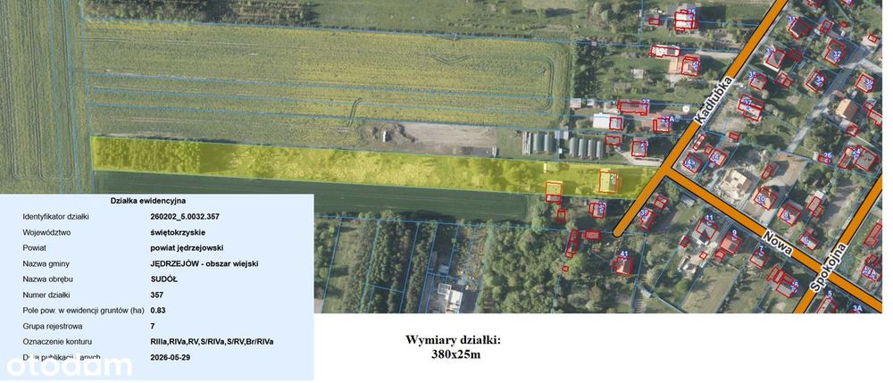Dom z działką 83 ar Jędrzejów