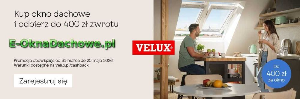 Okno dachowe VELUX GLL 1061B 78x140 + EDW 1000 z BFX