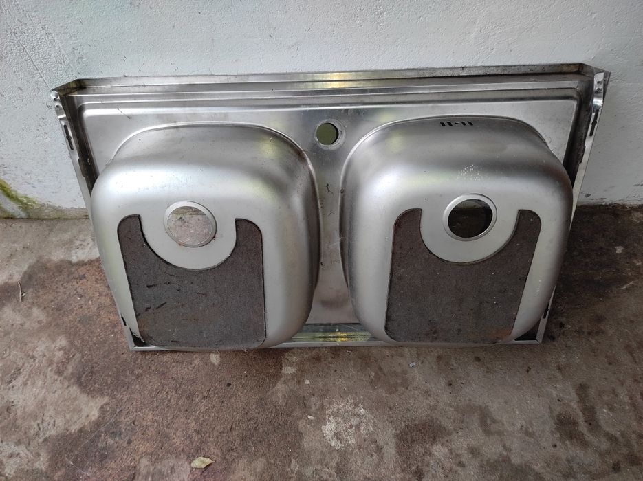 Zlewozmywak dwukomorowy  i  pralka Beko