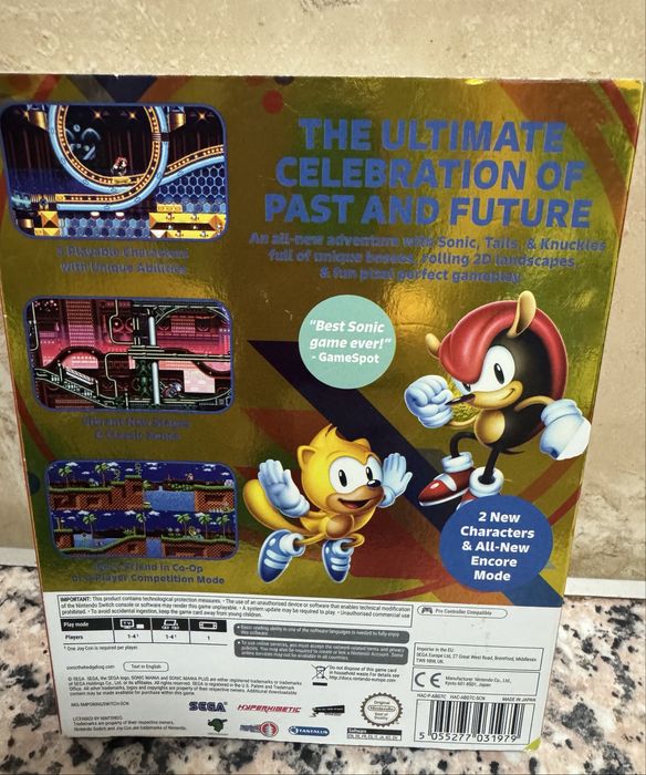 Jogo Nintendo Switch Sonic Mania Plus