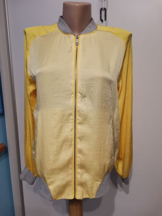 #Stradivarius, lekka kurtka damska bomberka rozm M, odcienie żółtego,