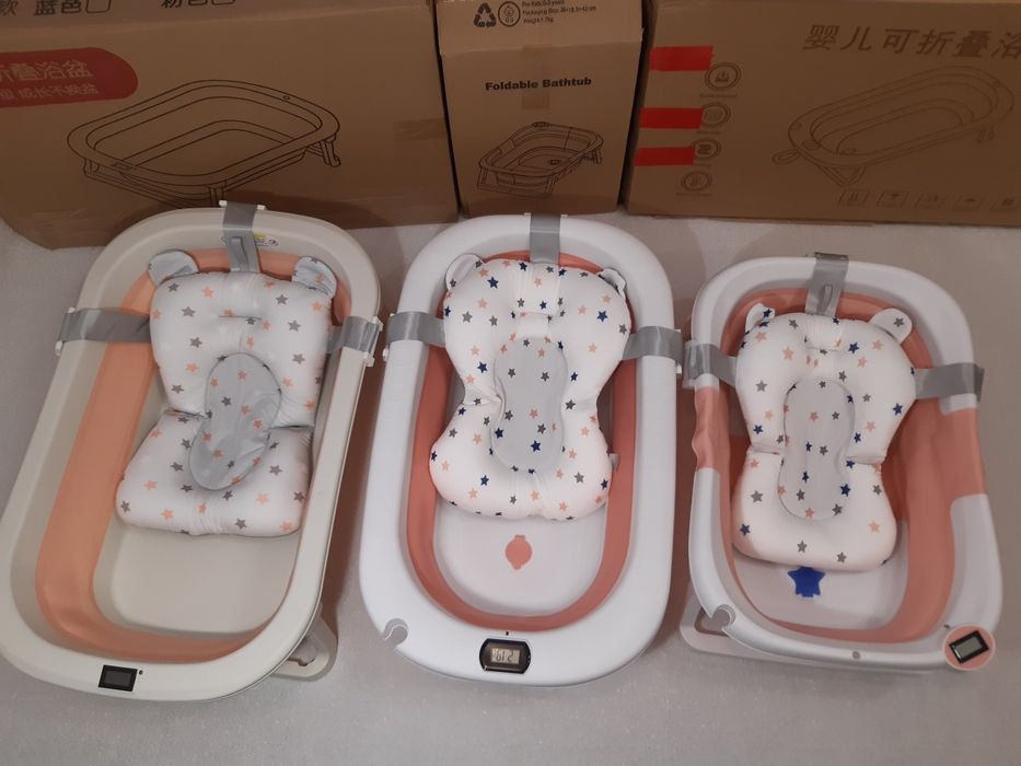 Складная детская ванночка с термометром складна дитяча ванна з термоме