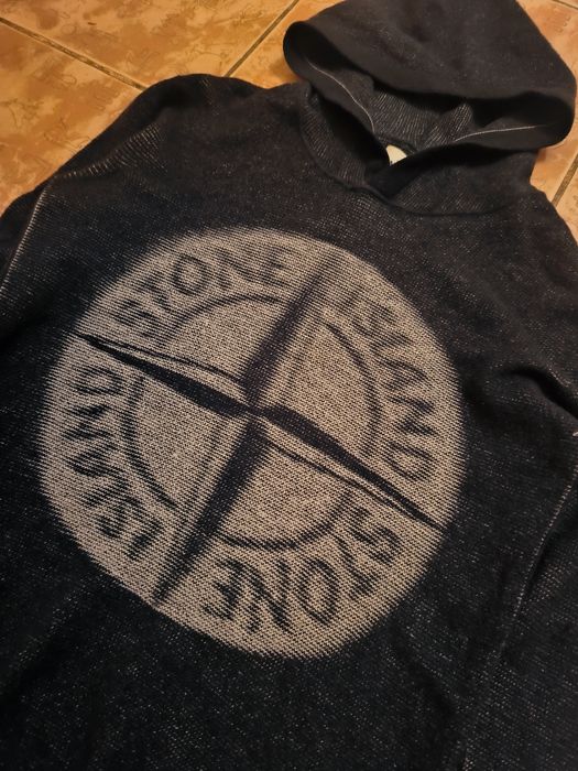 Кофта Stone island орігінал з великим лого та патчем рідка модель орігінал розмір С