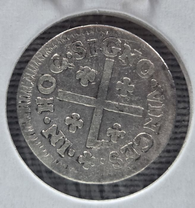 Moeda de 50 Réis de D. Pedro II (1683–1706) de Prata