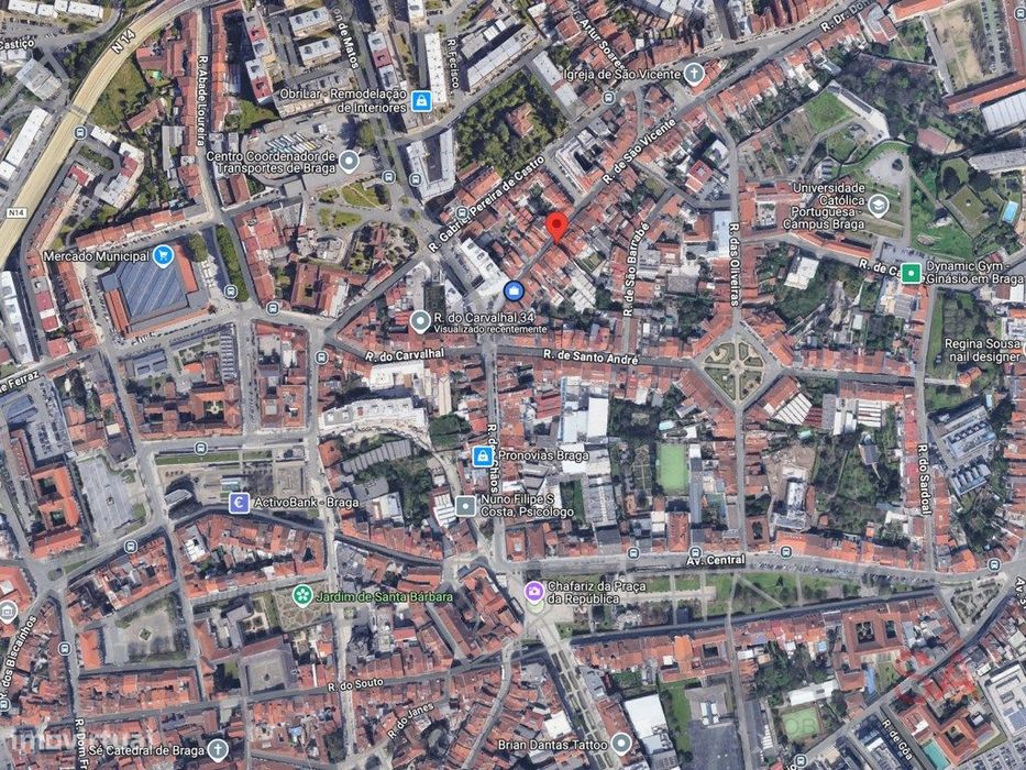 Apartamento T1 novo, equipado e mobilado no centro histórico de Bra...