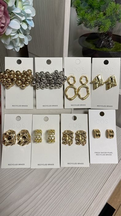 Сережки COS, золотисті