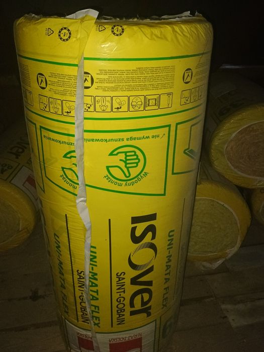 Uni-Mata Flex ISOVER 0,039 gr 10cm  wełna szklana  13.8 zł/m2
