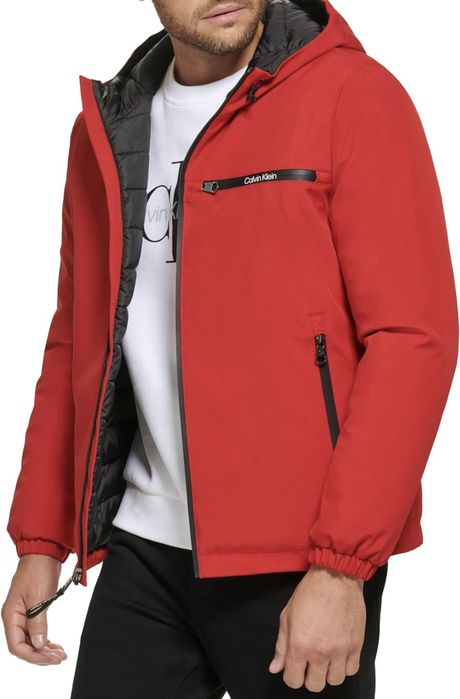 S 44 Calvin Klein микропух куртка мікропуховик микропух красный с