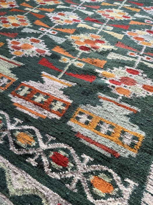 Duzy kilim PRL dywan