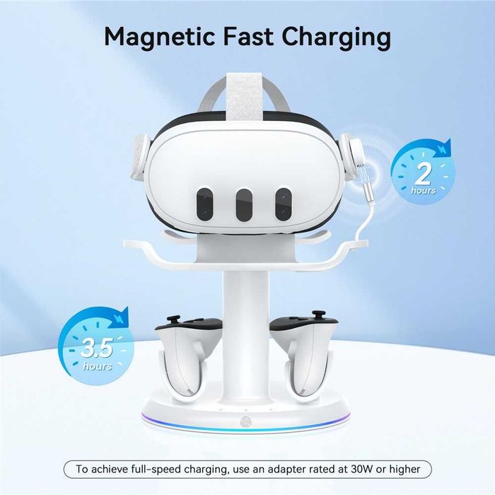 AMVR CD2 3-in-1 Magnetic Meta Quest 3/3S Charging Dock Зарядна Док станція Літня акція! Найнижча ціна!