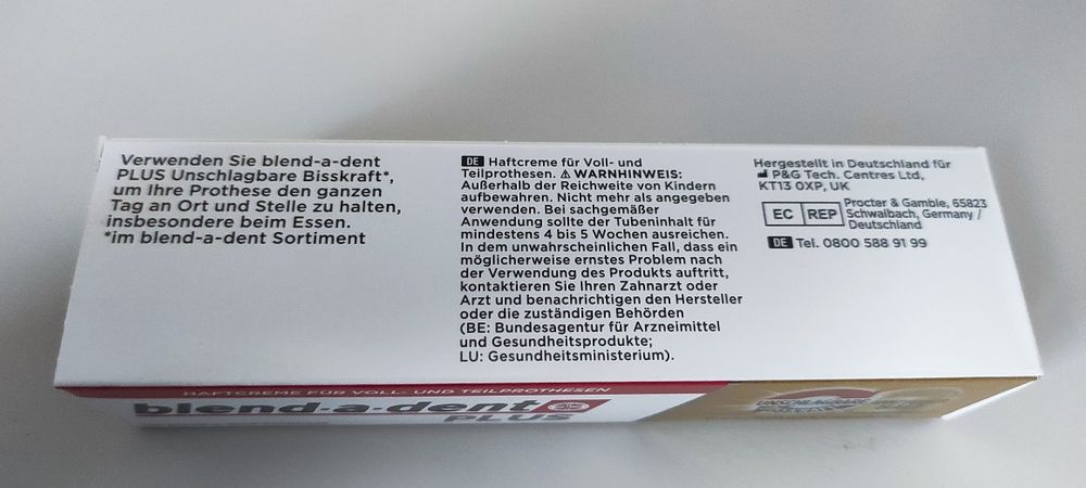 Крем для фіксації зубних протезів Blend-A-Dent Plus 40 г.аналог Кореги