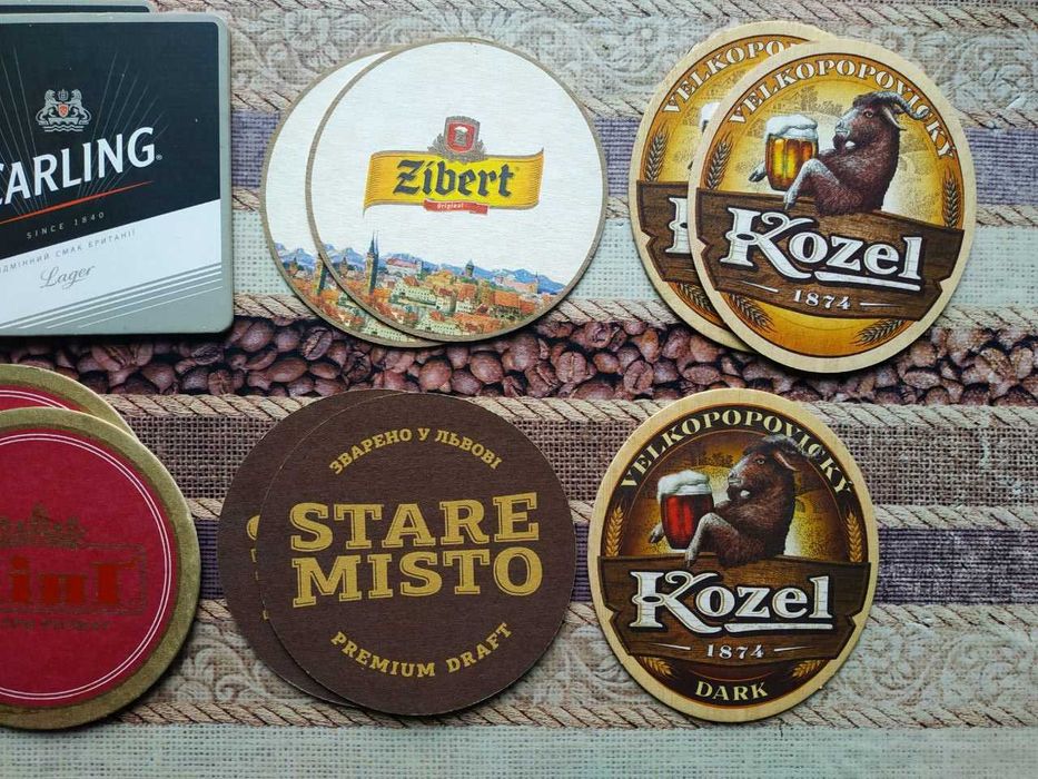 коллекционные пивные подкладки