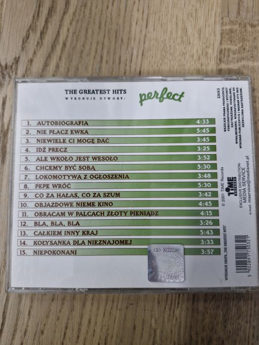 The Greatest Hits CD wykonuje utwory perfect