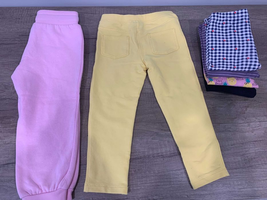 Zestaw 9 spodni (3 x jeans), r. 92-98