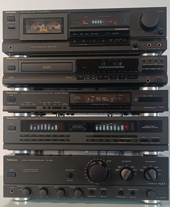 Wieża Technics 6 elementów Pioneer  Kenwood Onkyo Akai
