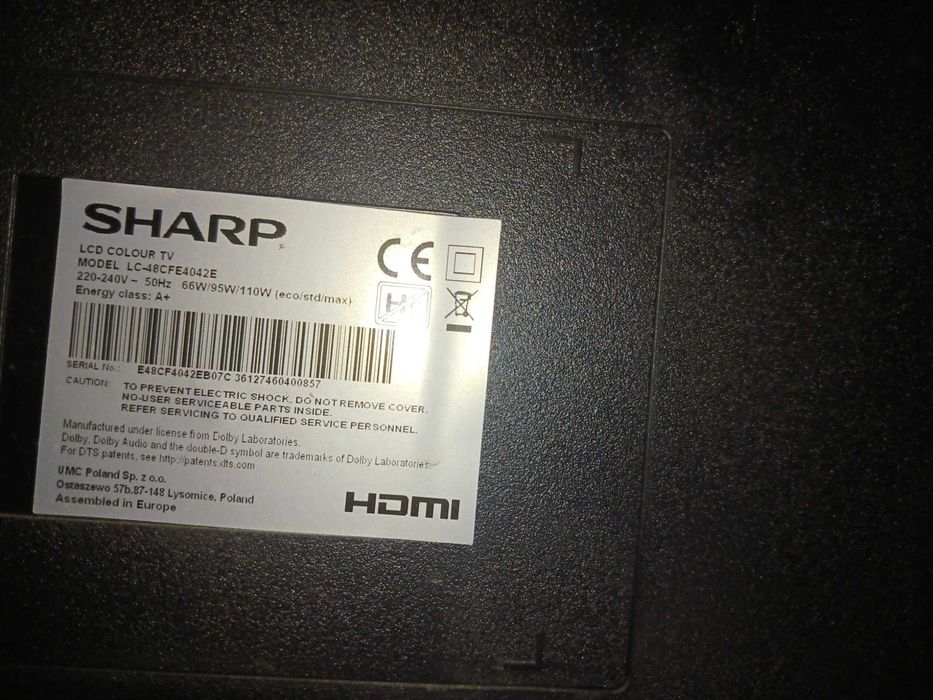 SHARP LC48CFE4042E 48" LED Full HD