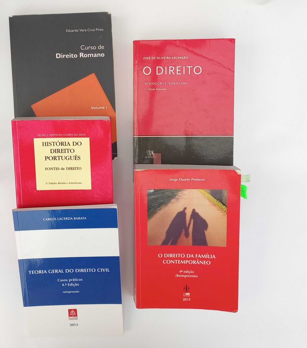 Livros de Direito - 5 Livros - Preços Vários