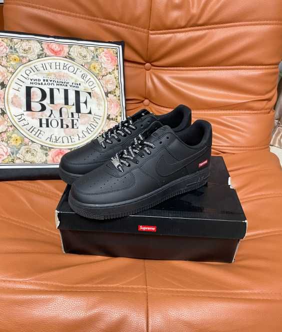 Buty meskie Nike_Air_Force_1_Low_Suprem_Black buty sportowe R.38
