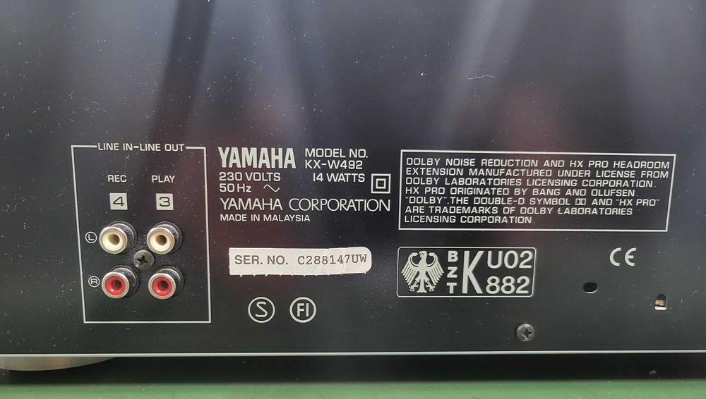 Yamaha KX-W492 deck cassetes