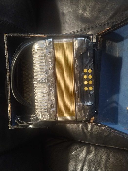 Accordion, Hohner Club II B Concertina, Original with Case64585406570753122