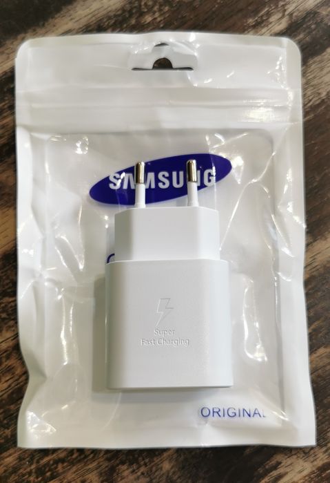 Ładowarka SAMSUNG 25W z kablem USB typ C do C 1m Biała