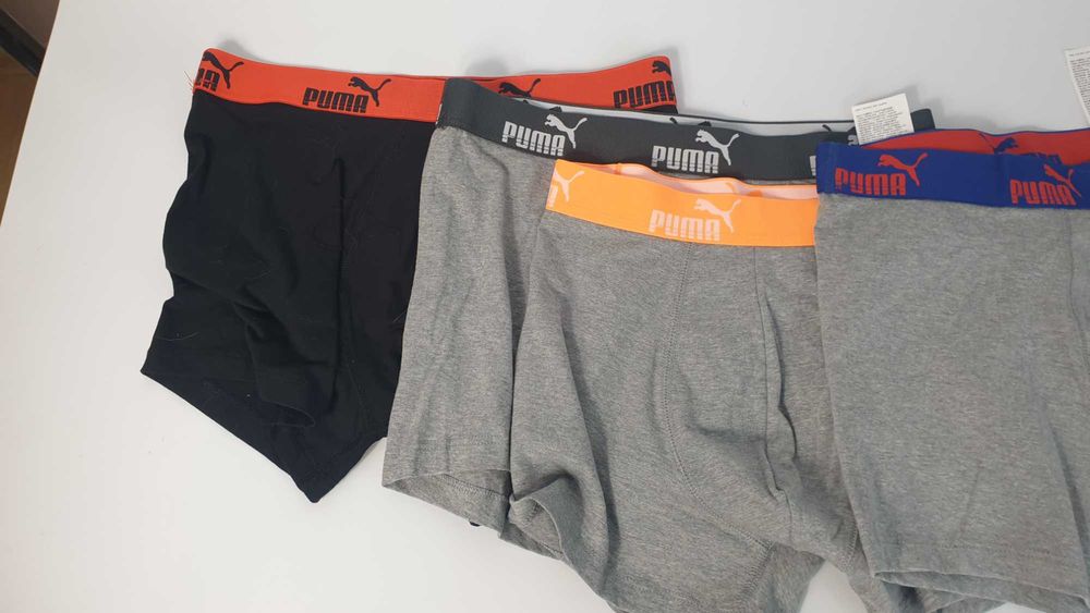Puma everyday Majtki Bokserki męskie Puma Solid Boxer 4-Pack 4pary roz L
