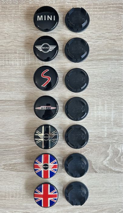 Conjunto 4 Centros Jantes Mini Cooper 54mm 56mm 60mm 65mm 68mm
