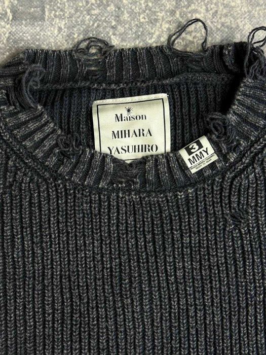 MAISON MIHARA YASUHIRO Distressed свитер свитшот Sweater светр кофта