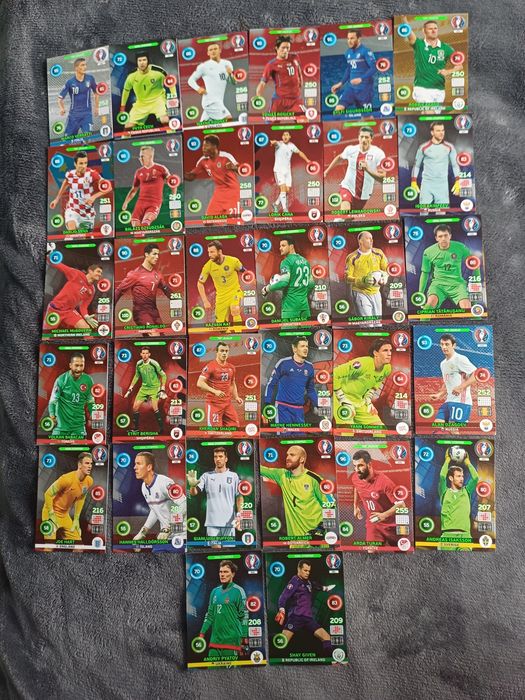 Karty piłkarskie euro 2016 Panini sprzedaż na sztuki