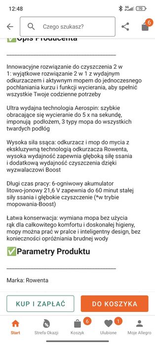 Myjka podłogowa Rowenta