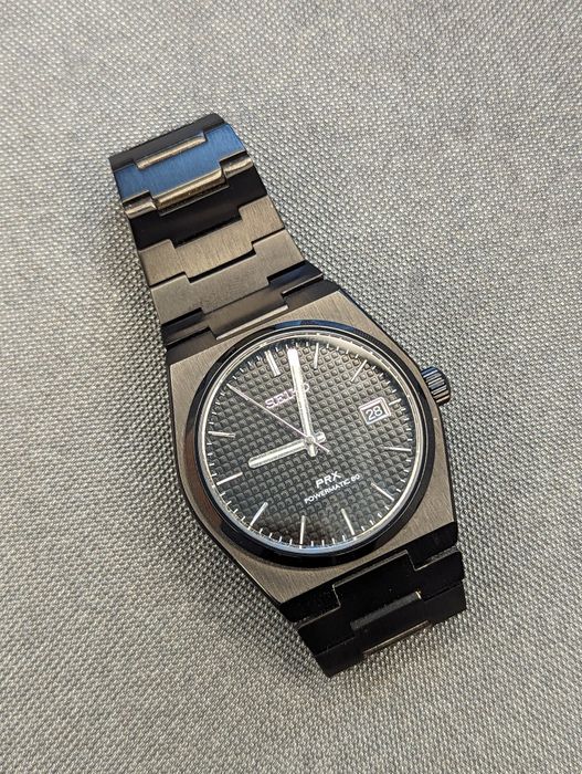 Seiko Black stealth mod Seikot Trx