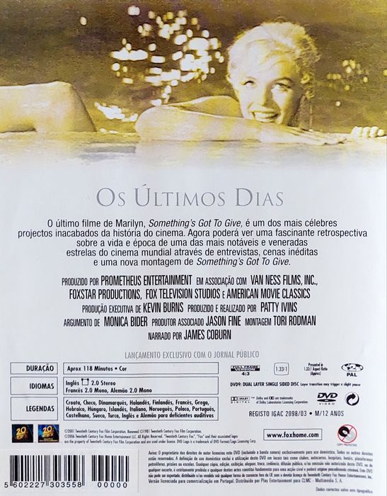 (DVD) Marilyn Monroe - Os Últimos Dias