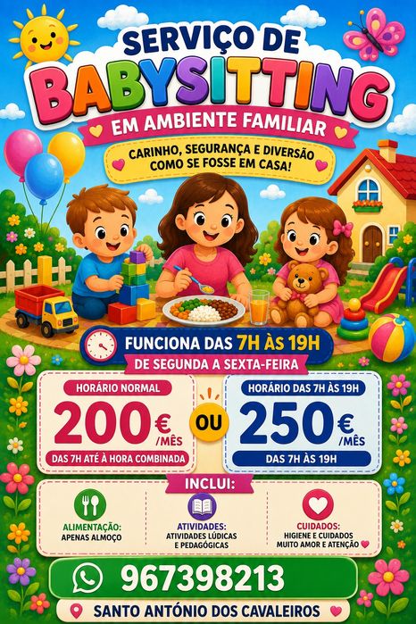 Serviço de Babysitting em Ambiente Familiar