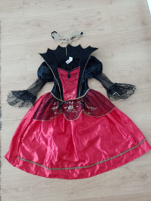 NOWY strój karnawałowy WAMPIRZYCA WRÓŻKA CZAROWNICA  98/104 (4)