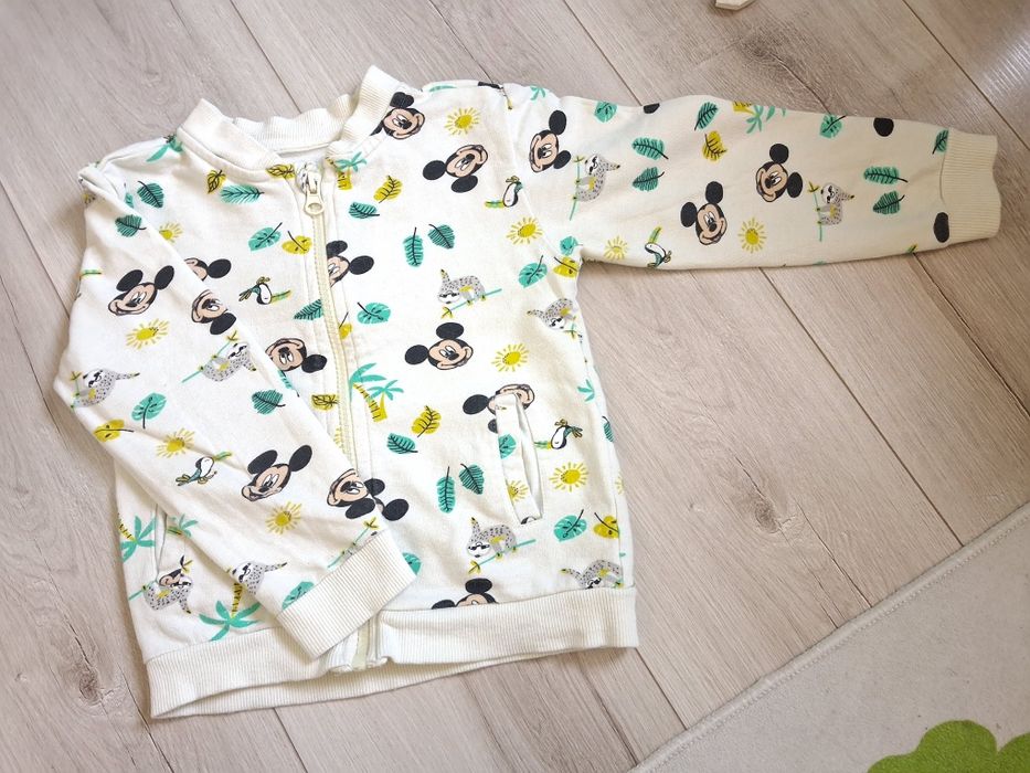 Cienka bluza rozpinana Myszka Miki r.98