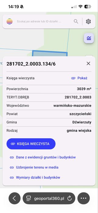 Działka rolno-leśna  Gisiel- Dźwierzuty - View 3
