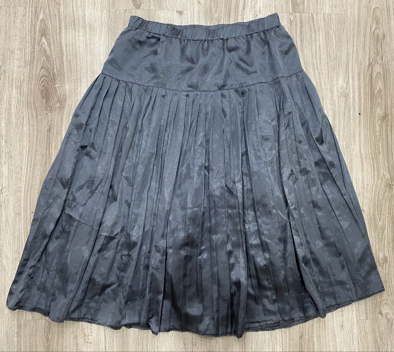 Spódnica plisowana i bluzka vintage satynowa na gumce m-xl