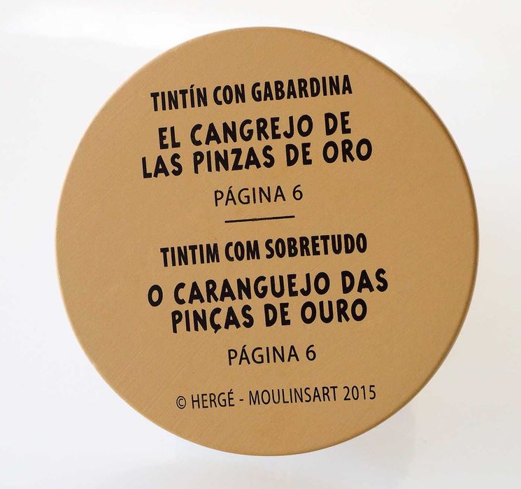 Estatueta de Tintin + Respetivo Livro e Passaporte
