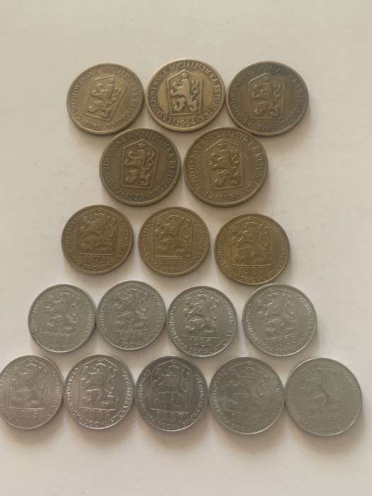 Монеты Чехословакии по годам