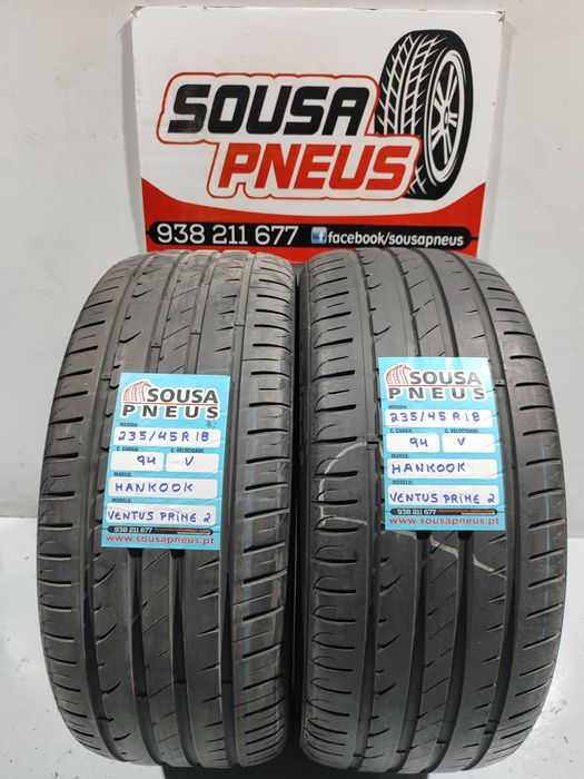 2 pneus semi novos 235-45R18 Hankook - Oferta dos Portes