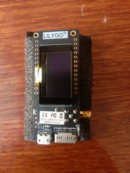 Плата розробки LILYGO ESP-32, LORA32, 430/470 МГц SX1276 (V2.1-1.6) з OLED-дисплеєм