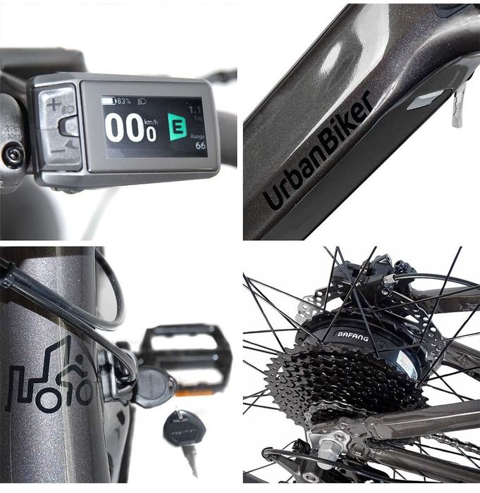 Bicicleta elétrica Urbanbiker UB300B 29" ate 140km autonomia
UB30OB | E-Bike Montanha Até 140 km Cinza 29"