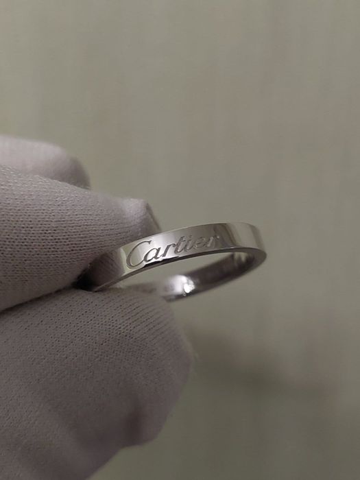 Кольцо из платины пробы Pt950 в стиле Cartier