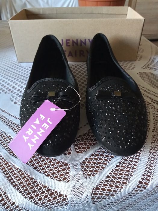 Baleriny czarne 40