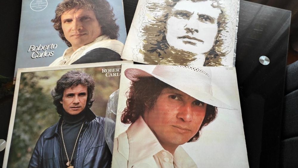 Excelente colectânea em vinil do Rei Roberto Carlos.,6 álbuns