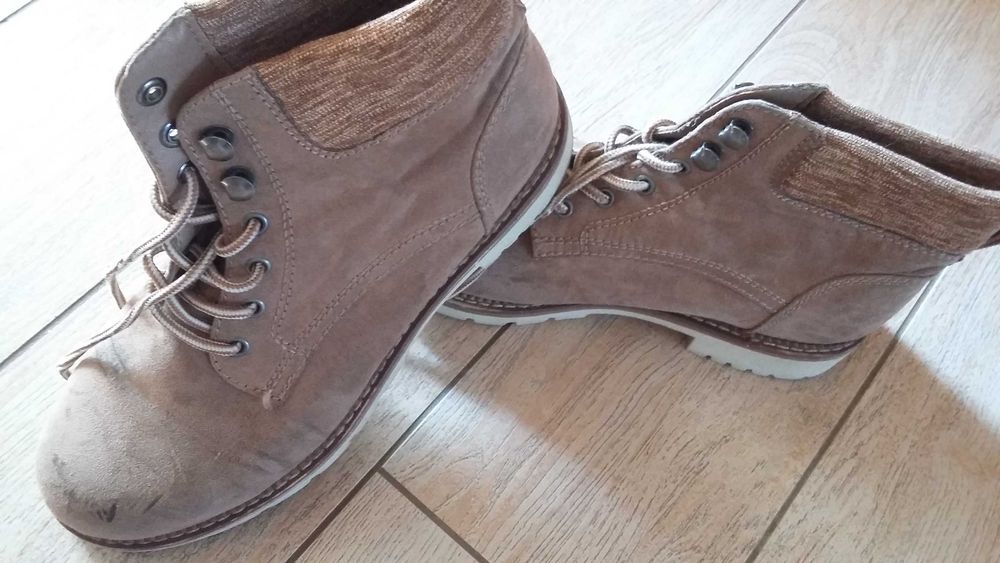 Buty workery damskie a'la zamsz 39