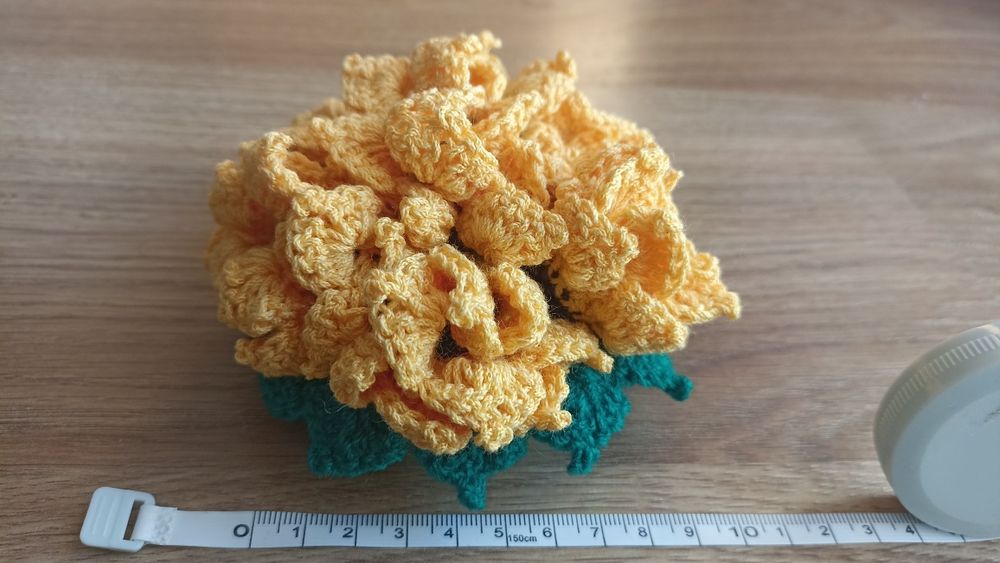 Vaso decorativo em crochet